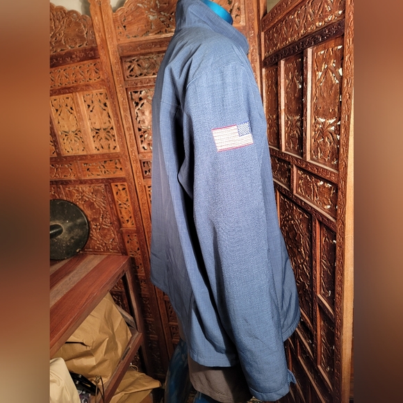 Eddie Bauer Lockheed Martin Military Space Jacket, Blue, Size 3X - Picture 4 of 13